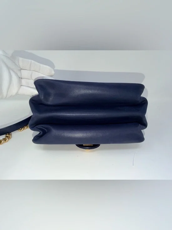 Chanel 2017 Small Paris Cosmopolite Flap Bag Deep Navy Blue - Picture 9 of 16